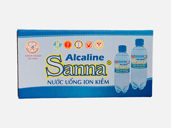 Nước Ion Kiềm - Sanna Alcaline – Thùng 30 chai 330ml